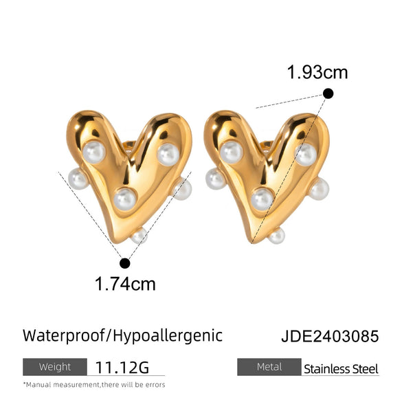 Stainless Steel Geometric Earrings Electroplated Minimalist Design For Women