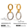 Stainless Steel Geometric Earrings Electroplating Jewelry