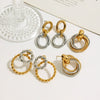 Stainless Steel Geometric Earrings Electroplating Jewelry