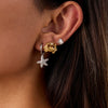 Stainless Steel Geometric Earrings Electroplating Light Luxury Highend Original Design Niche Animal Style For Women