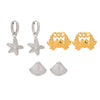 Stainless Steel Geometric Earrings Electroplating Light Luxury Highend Original Design Niche Animal Style For Women