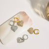 Stainless Steel Geometric Earrings For Women With Electroplating Design