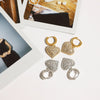 Stainless Steel Geometric Earrings For Women With Electroplating Design