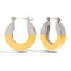Stainless Steel Geometric Earrings For Women With Electroplating