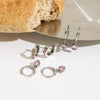 Stainless Steel Geometric Earrings Light Luxury Electroplating Design For Women