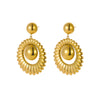 Stainless Steel Geometric Earrings Plated With 18K Gold And Silver French Retro Style Women's Fashion Jewelry