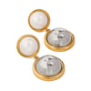 Stainless Steel Geometric Earrings With Electroplating For Women