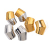 Stainless Steel Geometric Earrings With Electroplating For Women