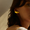 Stainless Steel Geometric Earrings With Electroplating For Women