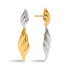 Stainless Steel Geometric Earrings With Electroplating