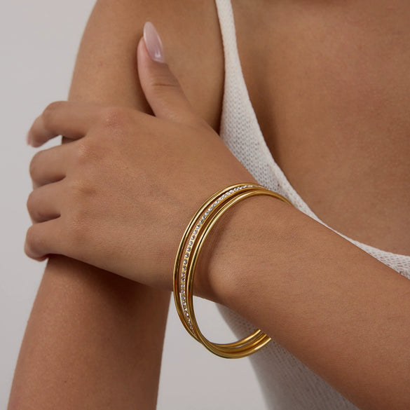 Stainless Steel Geometric Electroplated Bracelet Jewelry