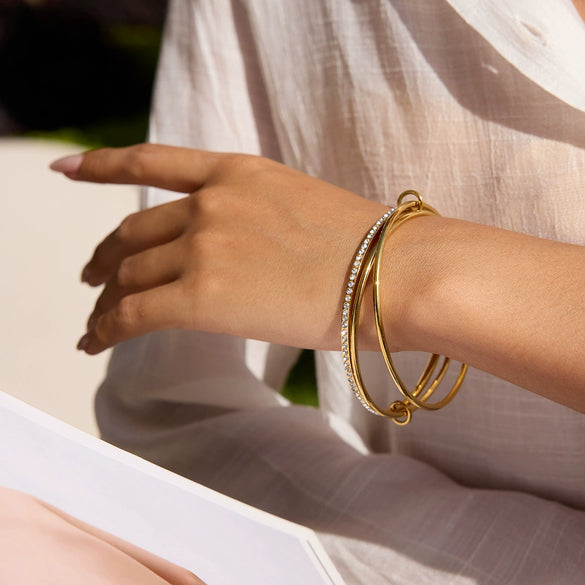 Stainless Steel Geometric Electroplated Bracelet Jewelry