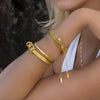 Stainless Steel Geometric Electroplated Bracelet