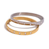 Stainless Steel Geometric Electroplated Buckle Bracelet