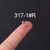 Stainless Steel Geometric Electroplated Ear Bone Screw Ball Piercing Earring