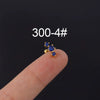Stainless Steel Geometric Electroplated Ear Nail Piercing Jewelry