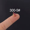 Stainless Steel Geometric Electroplated Ear Nail Piercing Jewelry