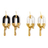 Stainless Steel Geometric Electroplated Earrings