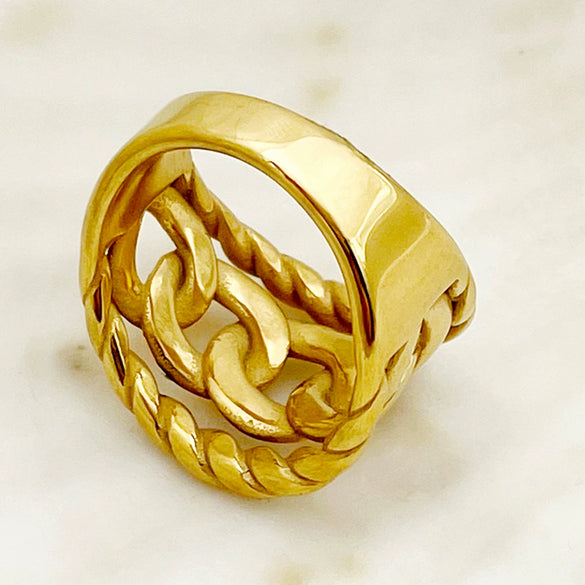 Stainless Steel Geometric Electroplated Earrings