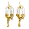 Stainless Steel Geometric Electroplated Earrings