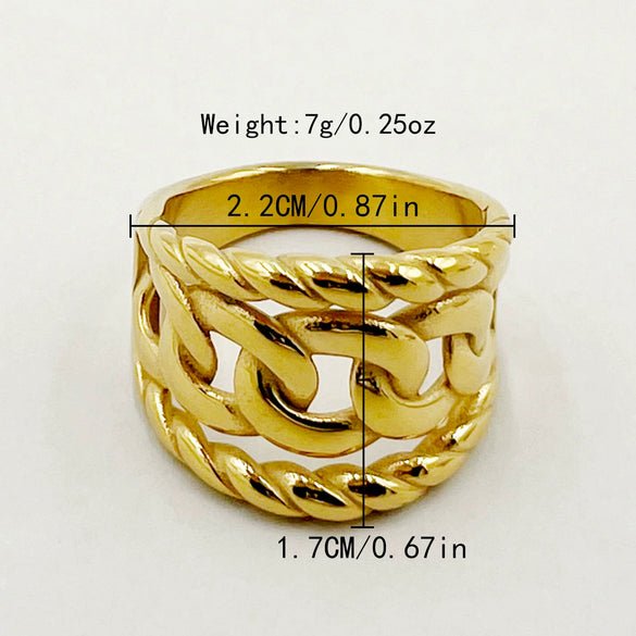Stainless Steel Geometric Electroplated Earrings