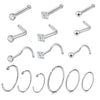 Stainless Steel Geometric Electroplated Unisex Body Piercing Nose Nail Nose Ring Ornaments