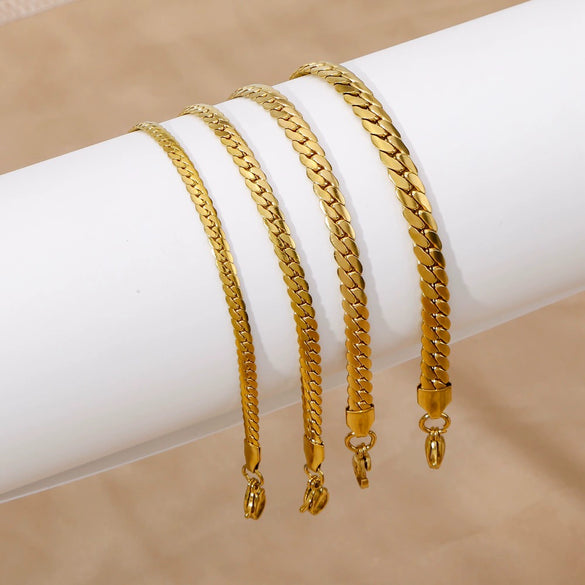 Stainless Steel Geometric Electroplated Unisex Bracelet Jewelry
