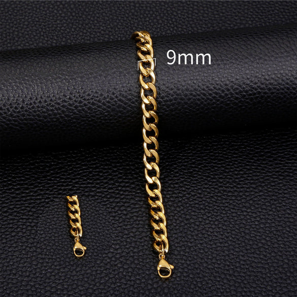 Stainless Steel Geometric Electroplated Unisex Bracelet