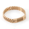 Stainless Steel Geometric Electroplated Watch Strap Chain Bracelet Trendy Unisex Metal Jewelry