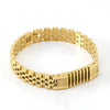 Stainless Steel Geometric Electroplated Watch Strap Chain Bracelet Trendy Unisex Metal Jewelry
