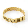 Stainless Steel Geometric Electroplated Watch Strap Chain Bracelet Trendy Unisex Metal Jewelry
