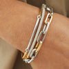 Stainless Steel Geometric Electroplated Women's Bracelet