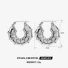 Stainless Steel Geometric Electroplated Women's Earrings Highend Retro Light Luxury Style