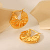 Stainless Steel Geometric Electroplated Women's Earrings