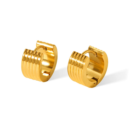 Stainless Steel Geometric Electroplated Women's Earrings