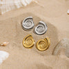 Stainless Steel Geometric Electroplated Women's Earrings
