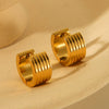 Stainless Steel Geometric Electroplated Women's Earrings