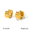 Stainless Steel Geometric Electroplated Women's Earrings