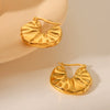 Stainless Steel Geometric Electroplated Women's Earrings