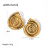 Stainless Steel Geometric Electroplated Women's Earrings