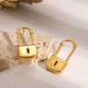 Stainless Steel Geometric Electroplated Women's Earrings