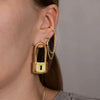 Stainless Steel Geometric Electroplated Women's Earrings