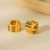 Stainless Steel Geometric Electroplated Women's Earrings