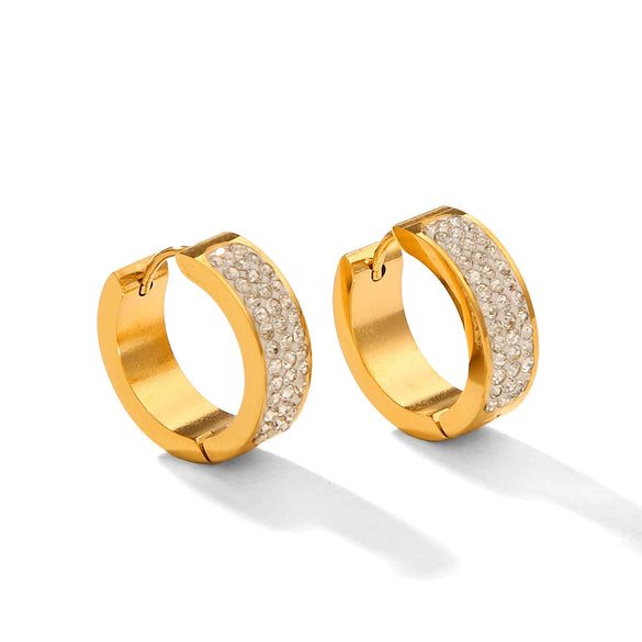 Stainless Steel Geometric Electroplated Women's Earrings