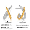 Stainless Steel Geometric Electroplated Women's Earrings