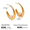 Stainless Steel Geometric Electroplated Women's Earrings