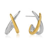 Stainless Steel Geometric Electroplated Women's Earrings