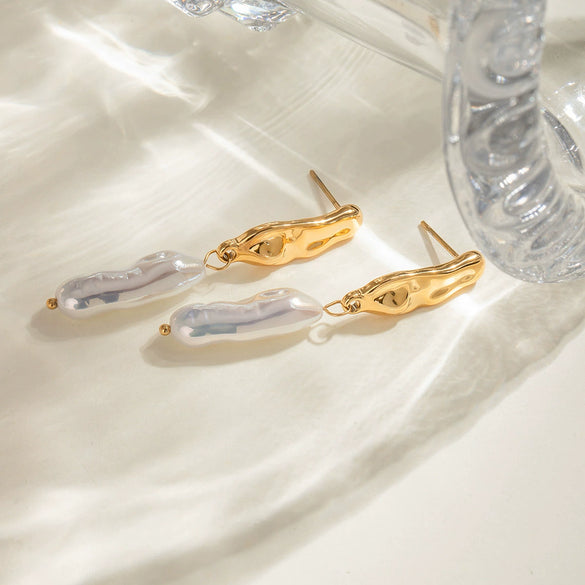 Stainless Steel Geometric Electroplated Women's Earrings