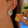 Stainless Steel Geometric Electroplated Women's Earrings