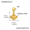 Stainless Steel Geometric Electroplated Women's Fashion Jewelry Bracelet Anklet Combination